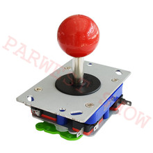 Joystick de Arcade clásico de 2 vías y 4 vías y 8 vías, JoyStick de bola, Color rojo con mango corto, 1 unidad, Envío Gratis 2024 - compra barato