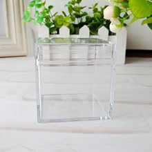 24pcs 5cm Square Plastic Packaging Box Clear Plastic Packing Box for Wedding Candy Favors Gifts Decoration Crafts Souvenirs 2024 - buy cheap