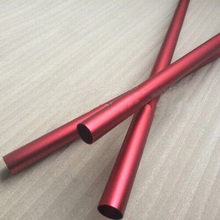 Tubo de aluminio de oxidación hecho a medida, conducto hueco de 300mm L, 9,5mm-10mm de diámetro exterior rojo, diámetro interior de 4mm-9mm, 1 paquete 2024 - compra barato