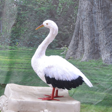 large 40x35cm feathers Pelican model foam&feathers simulation Pelican handicraft,garden decoration gift a2698 2024 - buy cheap