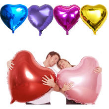 50pcs/lot Wedding  Balloons Large 36inch 75cm Heart Foil Balloons Valentine's day Birthday Party Anniversary Decoration Supplies 2024 - buy cheap