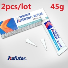 Kafuter-adhesivo Industrial de silicona, pegamento blanco de goma de silicona 704 RTV, 45g, 2 unids/lote 2024 - compra barato