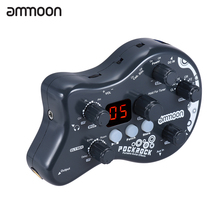 Ammoon-Pedal de efectos multiefectos para guitarra PockRock, dispositivo de alta calidad con 15 tipos de efectos, 40 ritmos de tambor con adaptador de corriente 2024 - compra barato