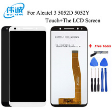 Pantalla táctil LCD para teléfono móvil, montaje de digitalizador de Panel de cristal con Sensor táctil, con marco, para modelo 5052 5052D 5052Y OT5052 2024 - compra barato
