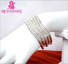 RED SNAKE 1 piece Bendy Fashion Flexible Silver colour Snake Necklace 90cm*6mm Larger Manufactory Price Retail for $25.99 2024 - buy cheap