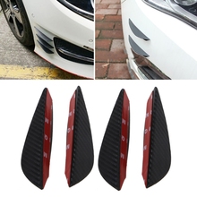 4PCS Universal Fit Front Bumper Lip Splitter Fins Body Spoiler Pro Vehicle Spoiler Wing Auto Replacement Reduce Force 2024 - buy cheap