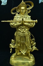 Besta de bronze chinesa de 17 polegadas, pingente de sua construção para buddhas, estátua geral de wei tian 2024 - compre barato