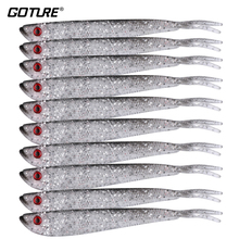 Goture 10Pcs/lot Soft Shad Fishing Lure 10cm/3.7g Gray Lure Swimbait Silver Carp Fishing Tackle Lure Hot Sale Artificial Bait 2024 - buy cheap