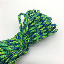 10yds Paracord 550 Parachute Cord Lanyard Rope Mil Spec Type III 7 Strand Climbing Camping Survival Equipment #Green+Deepgreen 2024 - buy cheap