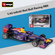1:43 Scale RB9 F1 Red Bull F1 Racing Car Infiniti Racing Team Alloy Toy F1 Car Diecast Educational Collection/Model/Kids Gift 2024 - buy cheap