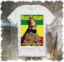 2019 New Men T-Shirt Men Summer Style T Shirt Rastafari Haile Selassi Bob Marley Flagweedprint Your Own T Shirt 2024 - buy cheap