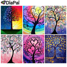 DIAPAI Diamond Painting 5D DIY 100% Full Square/Round Drill "Color tree landscape" 3D Embroidery Cross Stitch Home Decor 2024 - buy cheap