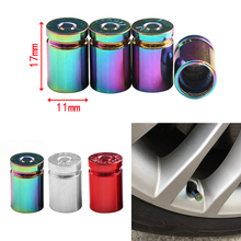 Tampas das válvulas da roda de carro 4 unidades, parafuso de alumínio anti-roubo tampas dos pneus 2024 - compre barato