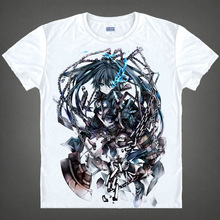 Black Rock Shooter T-shirts kawaii Japanese Anime t-shirt Manga Shirt Cute Cartoon Mato Kuroi Cosplay shirts 37166799598 tee 340 2024 - buy cheap