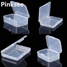 1PC Plastic Rectangular Clear Transparent Jewelry Storage Box Piercing Collection Container Organizer Display Case 8 Styles 2024 - buy cheap