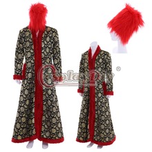 Cosplaydiy medieval retrol, kaftan, chapéu trincheira de pele vermelha, vitoriano, homens, inverno, quente, traje de cosplay personalizado, qualquer tamanho l320 2024 - compre barato