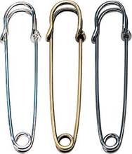 3.5" Free shipping  3 colors Bronze White Black Safety pins metal pins low price 89mm 2024 - buy cheap