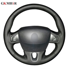 Black Artificial Leather Car Steering Wheel Cover for Renault Fluence Fluence ZE 2009-2016 Megane 2009-2014 Scenic 2010-2015 2024 - buy cheap