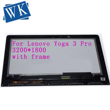Бесплатная доставка, сенсорный экран для ноутбука + ЖК-дисплей в сборе для lenovo YOGA 3 Pro 1370 13,3 'LTN133YL03-L01 3200*1800 40 контактов 2024 - купить недорого