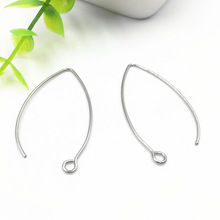 100pcs 40mm 316L Stainless Steel Ear Hook Anti-allergy Large Earrings Hook DIY Jewelry Findings Accessories 2024 - buy cheap