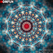 Homfun-pintura de diamante redondo/cuadrado completa, cuadro artesanal 5D, bordado 3D de flor de Mandala, punto de cruz, decoración para el hogar, regalo A11351 2024 - compra barato