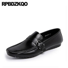 Высококачественная Мужская коричневая обувь из натуральной кожи, Подиумные брендовые офисные черные деловые мокасины в британском стиле, роскошные известные новые туфли ручной работы 2024 - купить недорого
