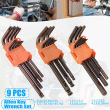 9Pcs Hex Key Allen Tools Wrench Set Extra-long Arm AllenTorque Sae Memtric Torx Spanner 2024 - buy cheap