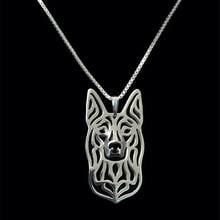 Fashion Alloy Dog Shaped Necklaces Women's Australian Kelpie Pendant Necklaces For Retail 2024 - buy cheap