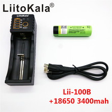 New original for panasonic 18650 3400mAh 3400 battery NCR18650B 3.7V Rechargeable batteries+Lii-100B 18650 charger 2024 - buy cheap