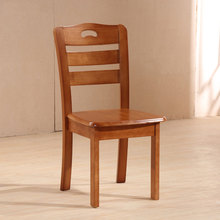 Обеденный стул из цельного дерева для дома, простой современный деревянный стул, скамейка из дуба, твердая древесина, обеденный стол, специальное антикварное кресло 2024 - купить недорого