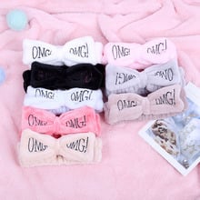 New Colorful OMG Letters Bow Coral Hairbands For Women Girls Headbands Bandanas Hair Bands Headwear Kids Hair Accessories 2024 - buy cheap