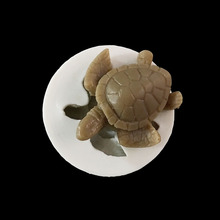 Minsunbak-Molde de silicona para fondant de tortuga pequeña, molde de pasta de goma para Chocolate, herramientas de decoración para torta, accesorios de cocina 2024 - compra barato