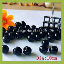 120pcs 10mm black side hole pearl buttons for craft Garment cardigan sweater button handmade animal glasses sewing material 2024 - buy cheap