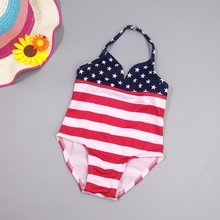 Chumhey 12M Baby Girls Swimwear Infant One Pieces Strips Dot Print Swimming Suit Baby Clothing american flag Babe Swimsuit 2024 - buy cheap