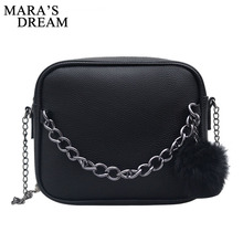 Mara's Dream 2021 Small Chain Women Bag Women Leather Handbag Women Messenger Bags PU Shoulder Crossbody Bag Ball Toy Bolsa 2024 - buy cheap