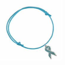 Pulseira de cristal brilhante azul-claro, bracelete ajustável com cordão de cera para conhecimento de cães de próstata 2024 - compre barato