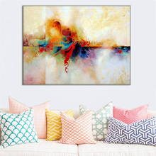 New Hand Painted Abstract Landscape Oil Painting Hang Paintings Modern Colorful View Picture Pictures Big Size Canvas Painting 2024 - buy cheap