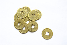 100PCS 24mm Traditional Chinese Ancient Feng Shui Lucky Coin Good Fortune Ten emperors Antique Wealth Money For Collection Gift 2024 - buy cheap