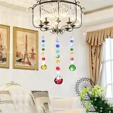 Crystal lighting color crystal ball pendant color octagonal beads Clear Lighting Ball Bead Suncatcher Crystal Pendants Prisms 2024 - buy cheap