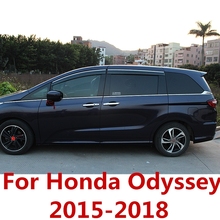 For Honda Odyssey 2015-2018 Chrome Car Window Sun Vent Visor Rain Guards Sun/ rain Shield  Exterior decoration Auto Accessories 2024 - buy cheap
