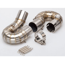 YOlinson Motorcycle exhaust pipe CBR1000RR middle pipe 08-17 stainless steel connector titanium alloy cbr1000rr link pipe 2024 - buy cheap