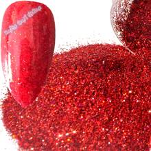 5g/кувшин 0,2 мм сексуальные лазерные красный Нейл-арт пудра с эффектом блеска DIY искусства ногтя порошок пыли тени для век лак для ногтей с блеском N60 2024 - купить недорого