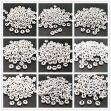 4x7mm Letter 0-9 Oblate Alphabet Beads Acrylic Beads For Jewelry Making DIY Bracelet Necklace Accessories 2024 - buy cheap