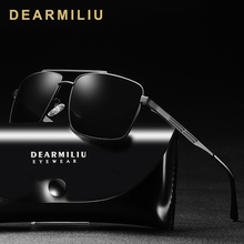 Мужские и женские поляризованные солнцезащитные очки DEARMILIU, квадратные солнцезащитные очки в оправе из сплава с защитой UV400, 2019 2024 - купить недорого