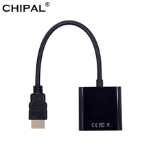 CHIPAL High Quality HDMI to VGA Adapter Male To Famale Converter 1080P HDMI2VGA Adapter Cable for PC Laptop Full HDTV Monitor 2024 - buy cheap