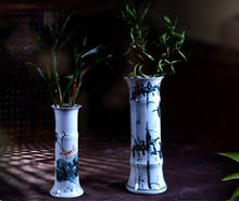 FREE SHIPPING HAND PAINT ceramic lucky bamboo dracaena sanderiana vase decoration 2024 - buy cheap