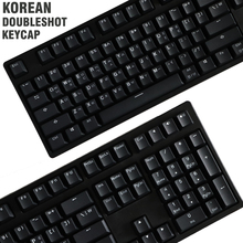 Double-shot Black keycap White word Thick PBT ANSI Korean layout 108  Keycaps OEM Profile For MX Switches Mechanical Keyboard 2024 - buy cheap
