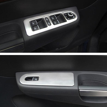 Reposabrazos Interior para puerta frontal de coche, embellecedor de elevación de ventana, interruptor de botón, estilismo Sharan para VW pegatina de 2013, 2014, 2015, 2016, 2 uds. 2024 - compra barato