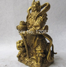 Estátua de buda, templo popular chinês de cobre refinado, estátua de riqueza 2024 - compre barato