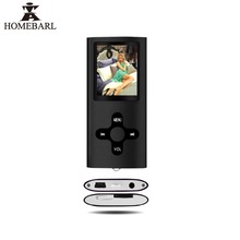 HOMEBARL 4th Mini 1,8 "LCD MP4 плеер видео фильмы музыкальные плееры металлическая поддержка 4 ГБ 8 ГБ 16 ГБ Micro SD карта PK 3th с FM радио 2024 - купить недорого